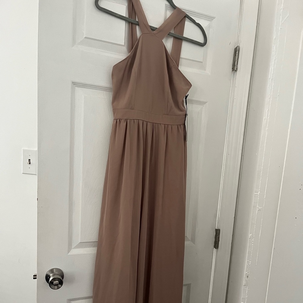 Lulus Tan gown